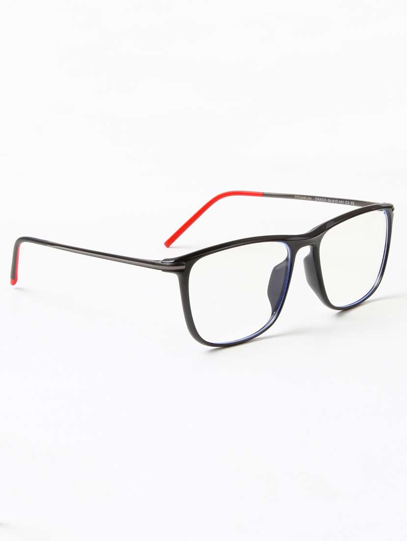 Ted Smith Unisex Wayfarer Black Full Rim Frames - 22507675 -  Standard Image - 3