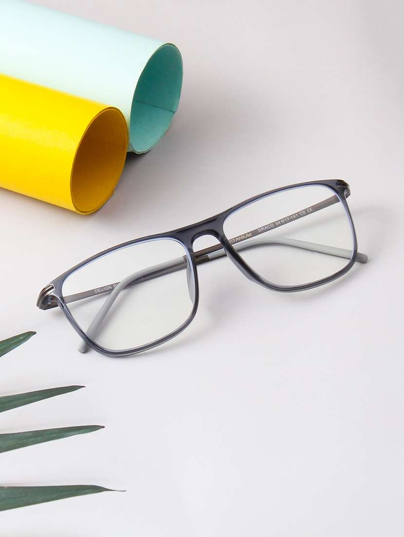 ted smith unisex wayfarer grey full rim frames