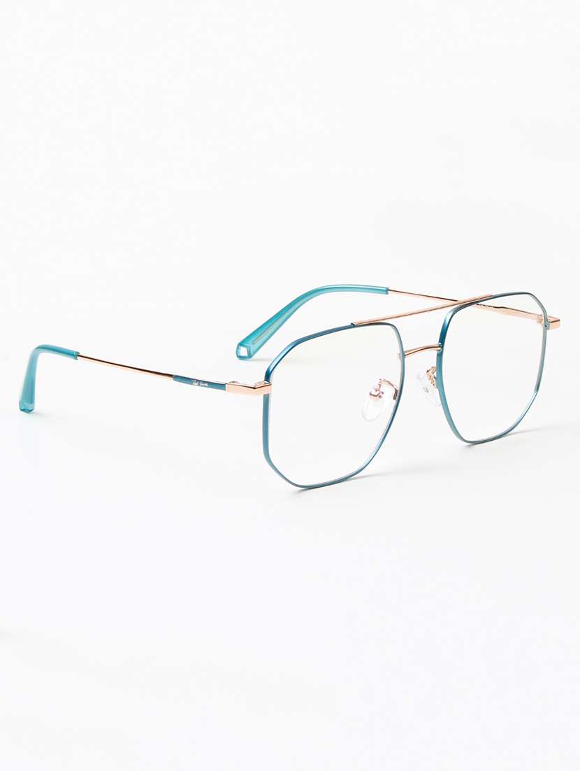 ted smith unisex metal aviator blue-gold full rim frames - 22507688 -  Standard Image - 3