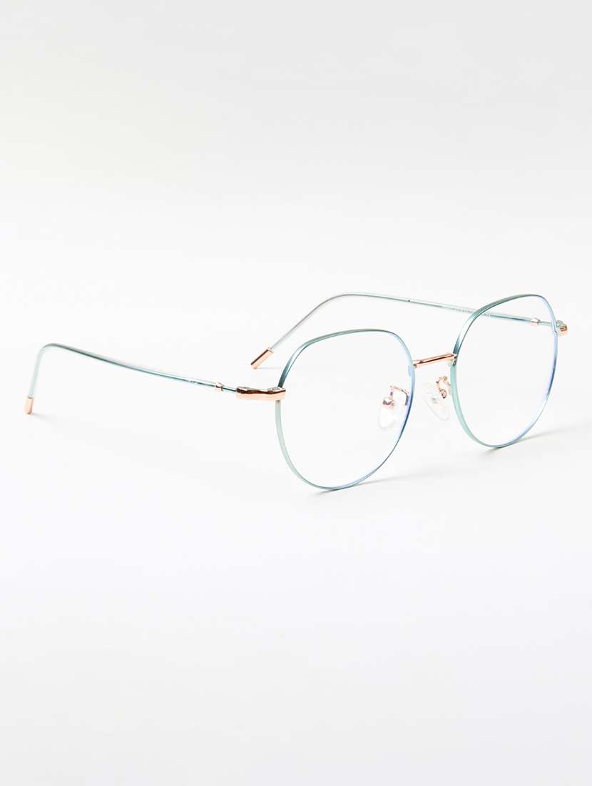 ted smith unisex metal round gold-green full rim frames - 22507699 -  Standard Image - 3