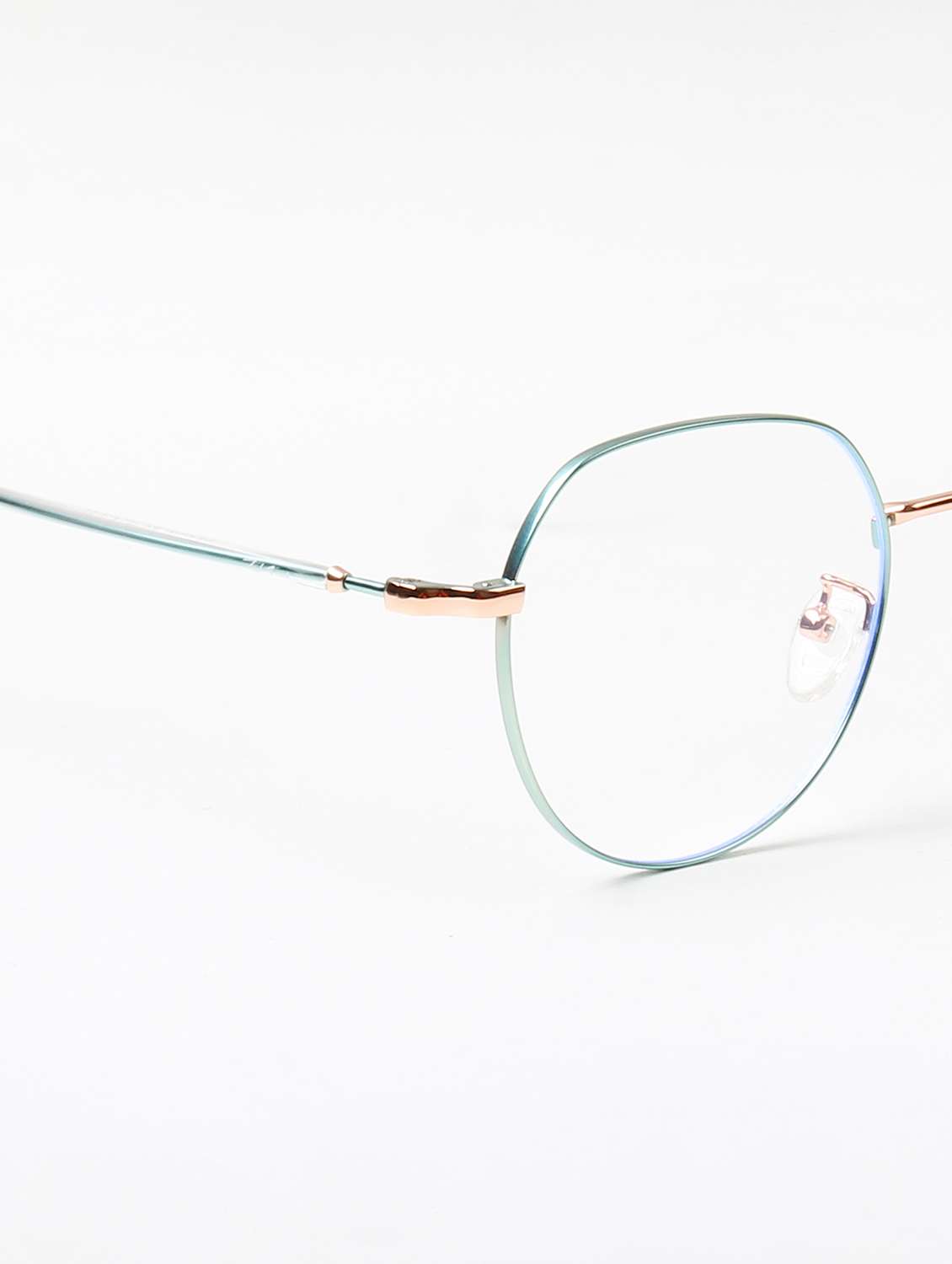 ted smith unisex metal round gold-green full rim frames - 22507699 -  Standard Image - 5