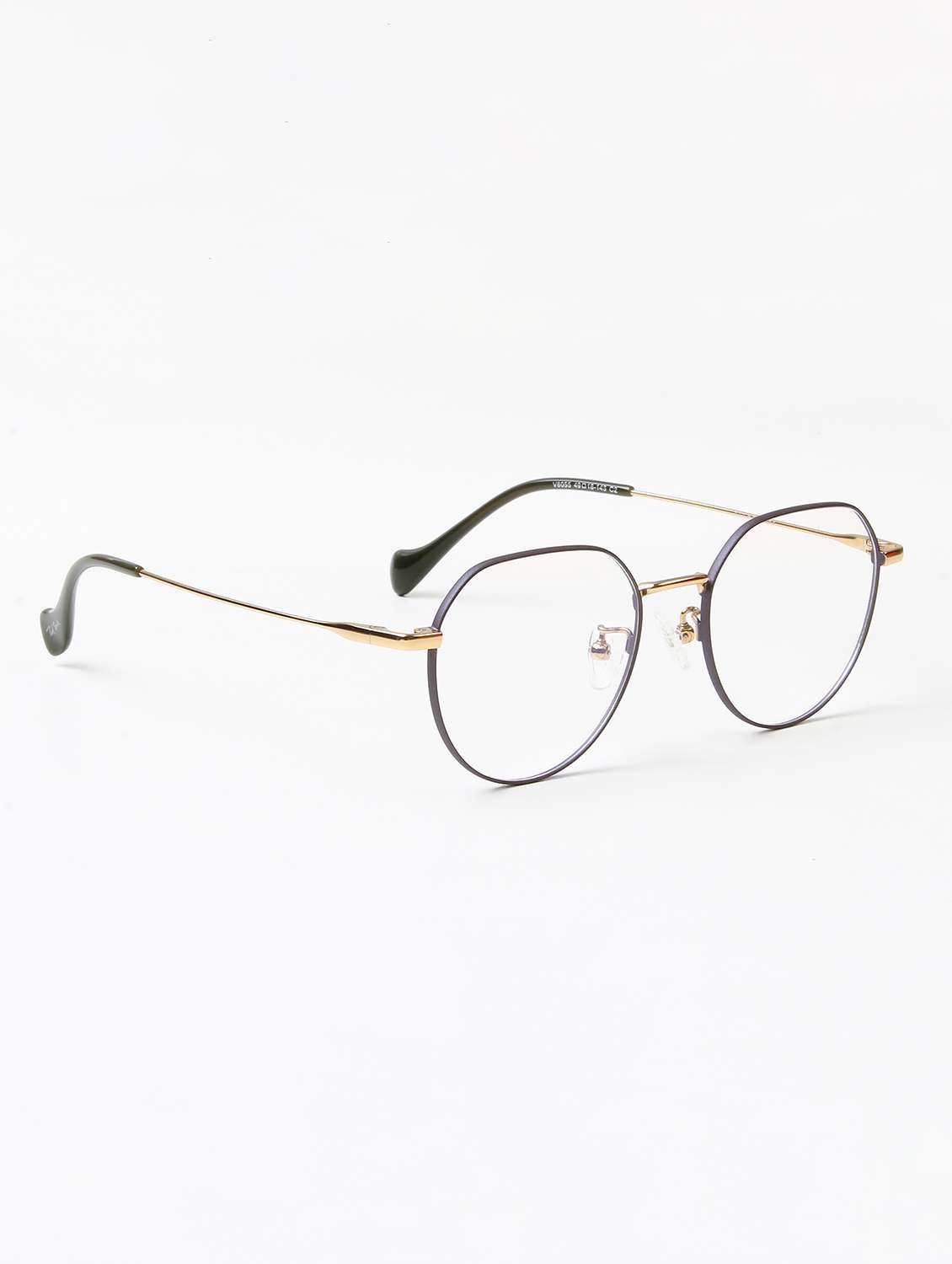 ted smith unisex titanium round black-gold full rim frames - 22507706 -  Standard Image - 3