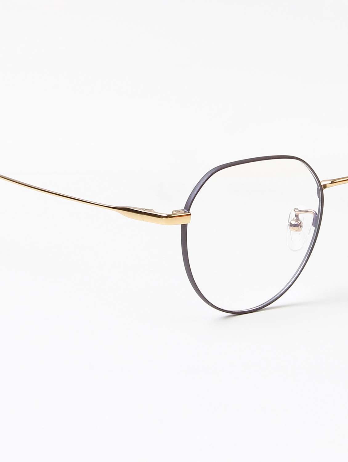 ted smith unisex titanium round black-gold full rim frames - 22507706 -  Standard Image - 5