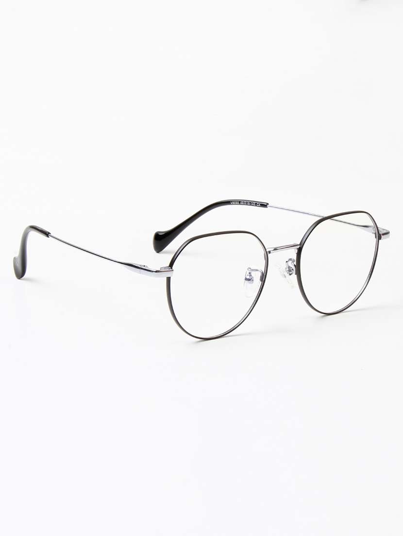 ted smith unisex titanium round black-silver full rim frames - 22507707 -  Standard Image - 3