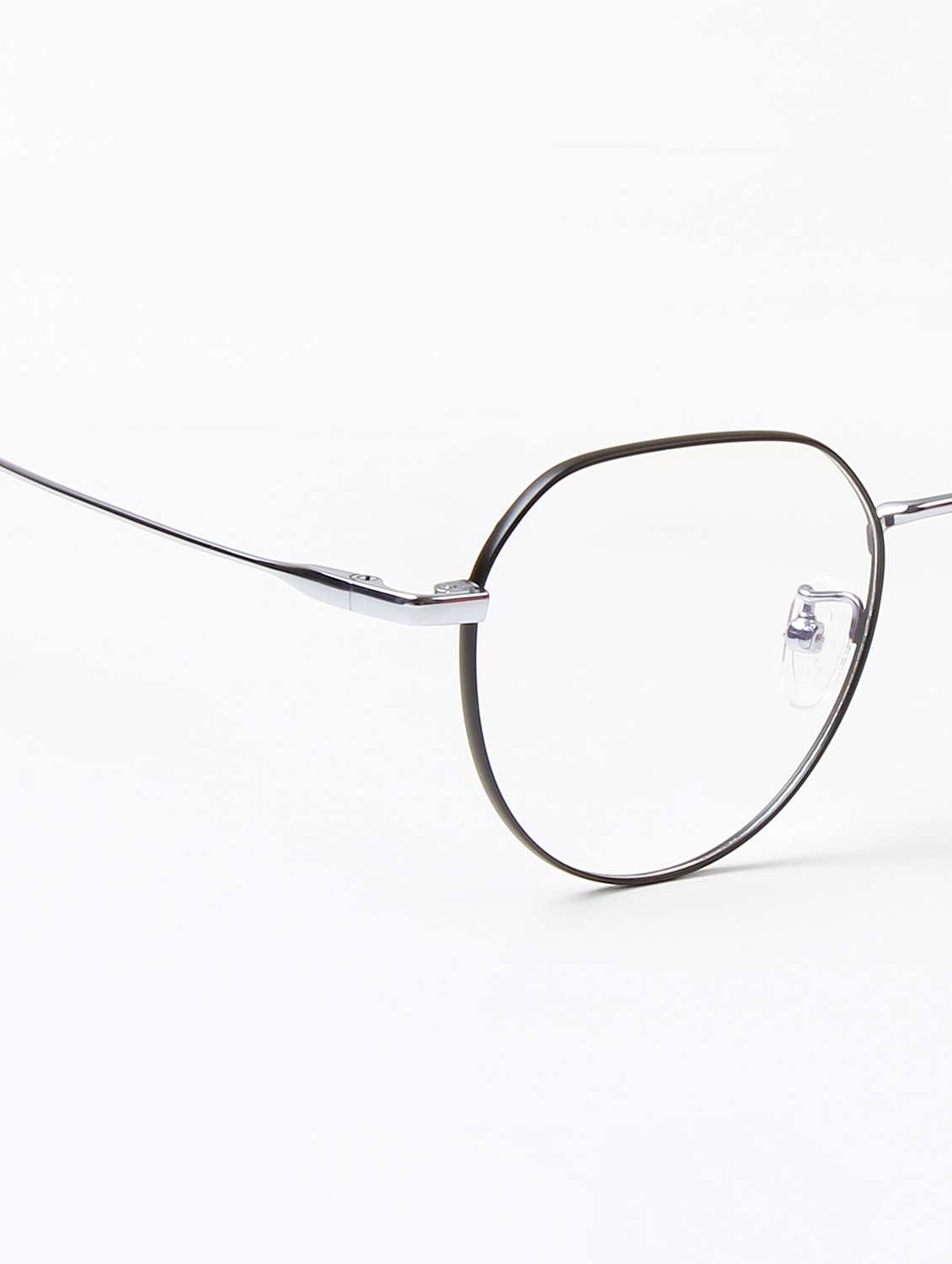 ted smith unisex titanium round black-silver full rim frames - 22507707 -  Standard Image - 5