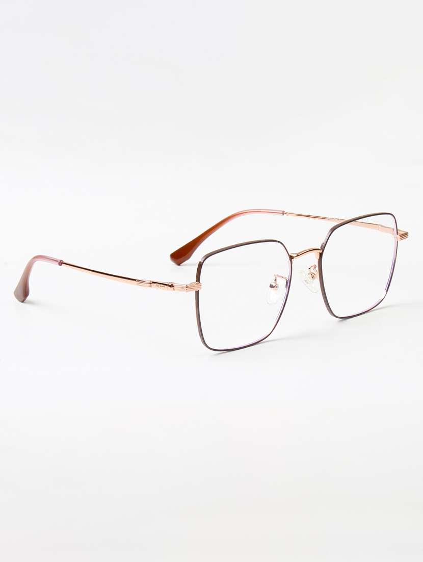 ted smith unisex metal square brown-gold full rim frames - 22507710 -  Standard Image - 3