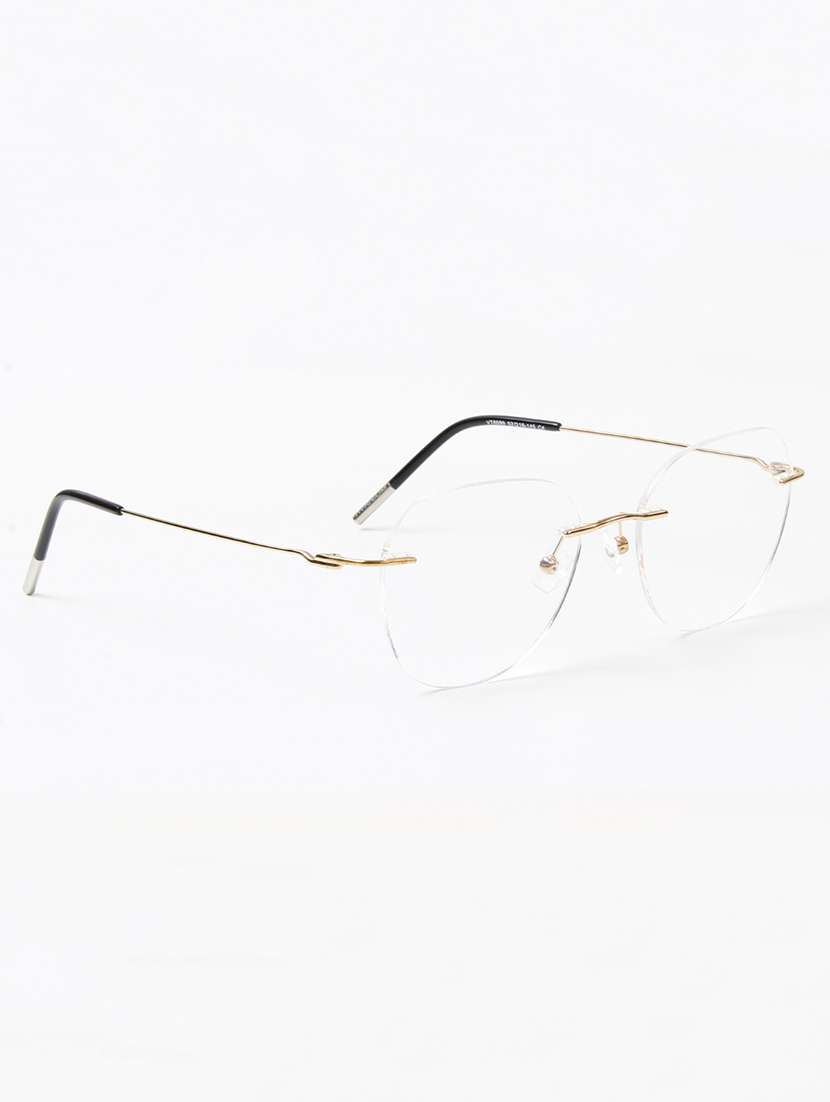 ted smith unisex titanium butterfly gold rimless frames - 22507717 -  Standard Image - 3