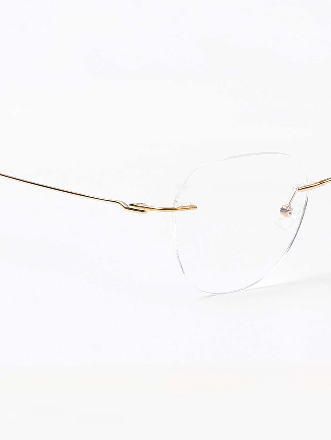 ted smith unisex titanium butterfly gold rimless frames - 22507717 -  Standard Image - 5