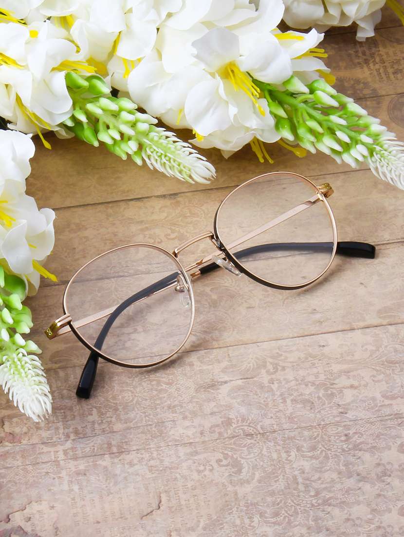 ted smith unisex titanium oval gold full rim frames