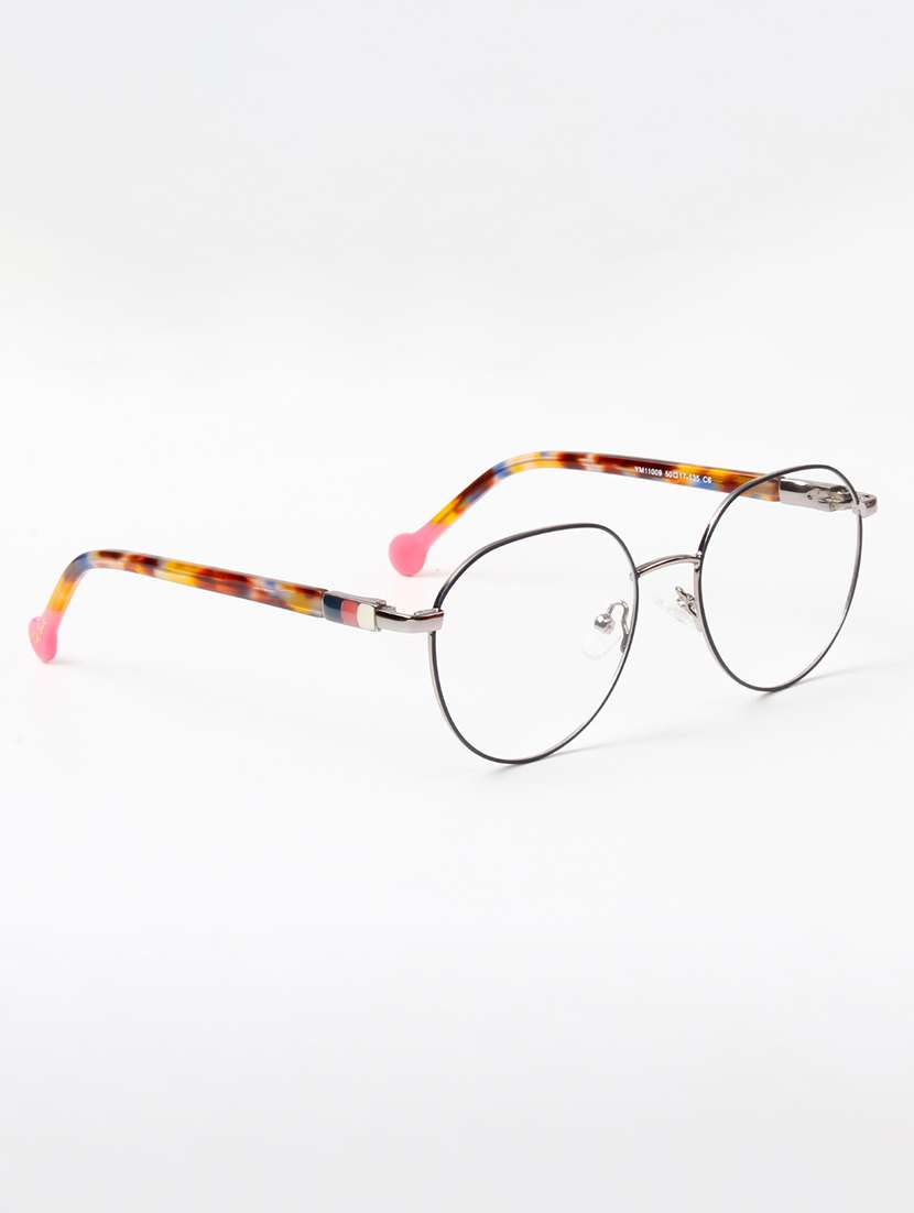 ted smith unisex metal oval black-silver full rim frames - 22507728 -  Standard Image - 3