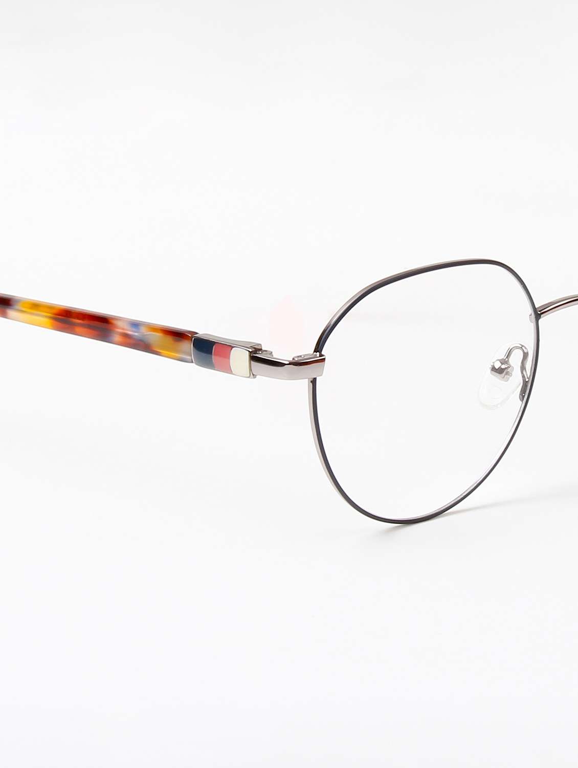 ted smith unisex metal oval black-silver full rim frames - 22507728 -  Standard Image - 5