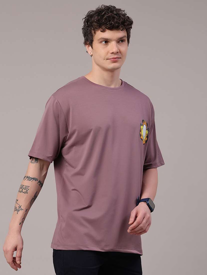 men printed short sleeve loose fit t-shirt - 22507785 -  Standard Image - 3