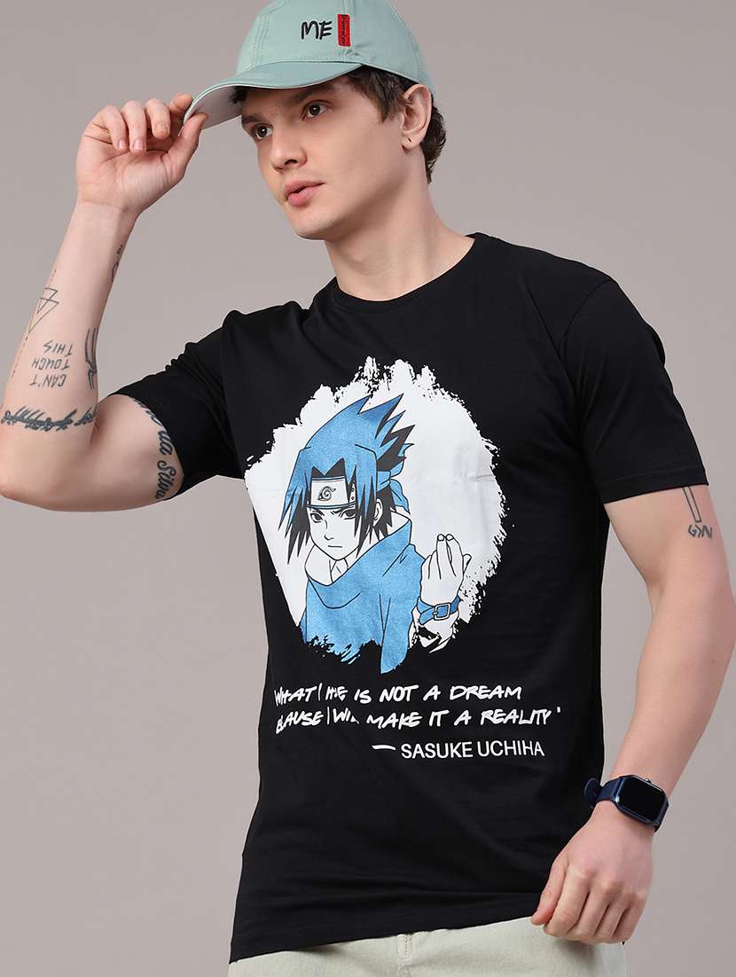 men printed short sleeve slim fit t-shirt