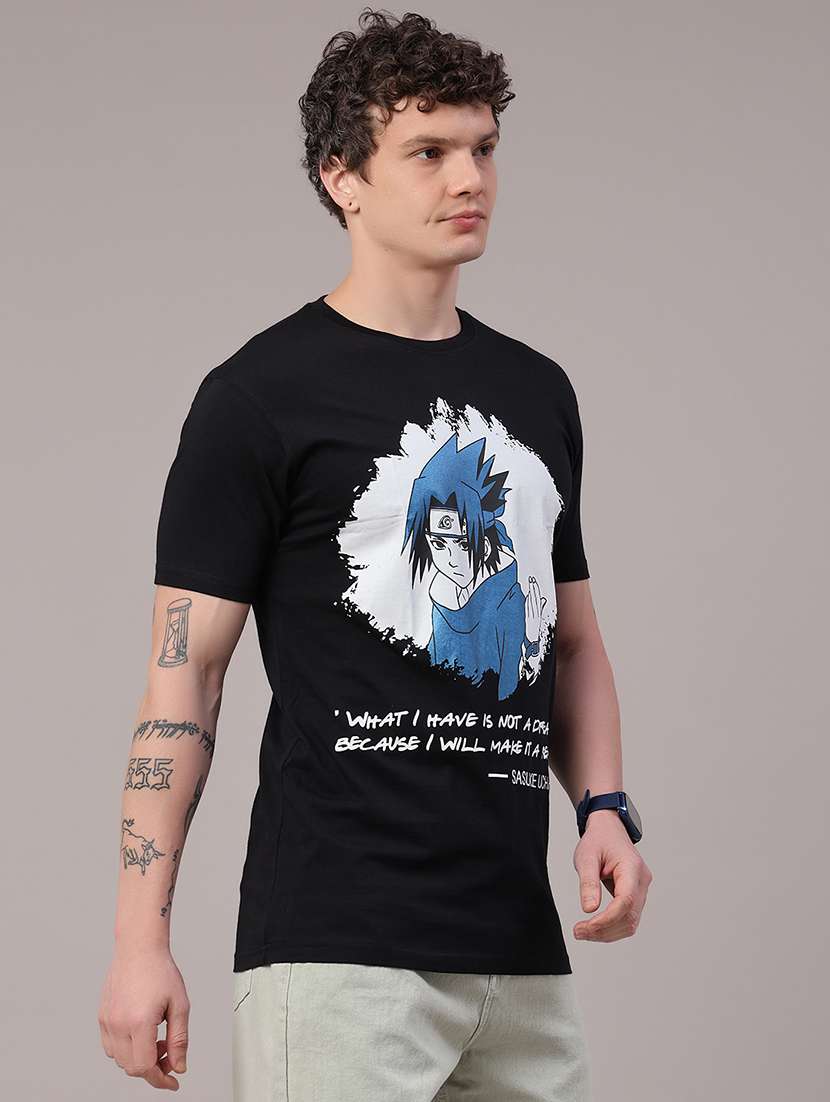 men printed short sleeve slim fit t-shirt - 22507790 -  Standard Image - 3