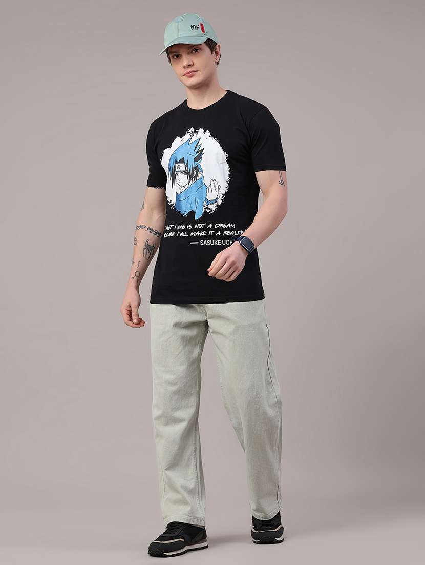 men printed short sleeve slim fit t-shirt - 22507790 -  Standard Image - 5