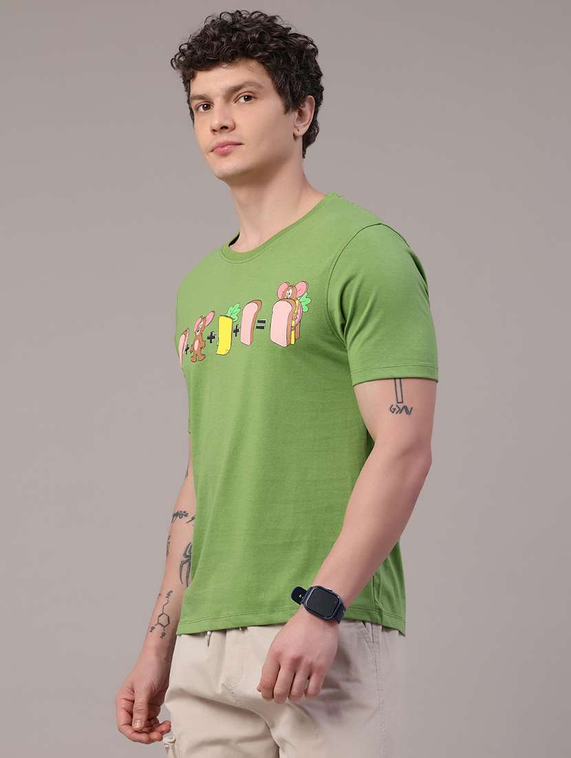 men printed short sleeve slim fit t-shirt - 22507794 -  Standard Image - 3