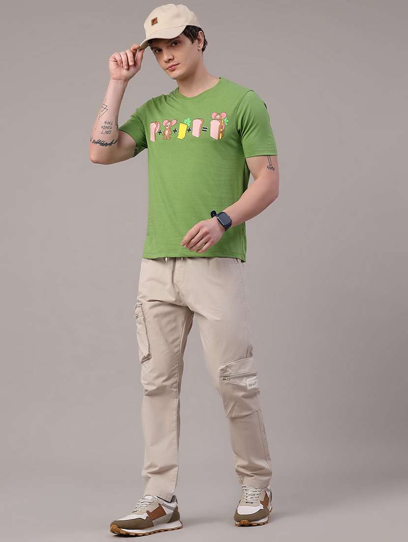 men printed short sleeve slim fit t-shirt - 22507794 -  Standard Image - 5