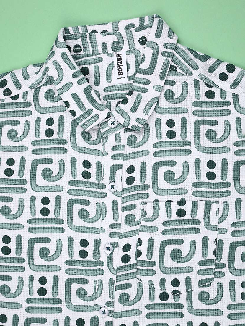 boys printed short sleeves regular fit shirt - 22507942 -  Standard Image - 3