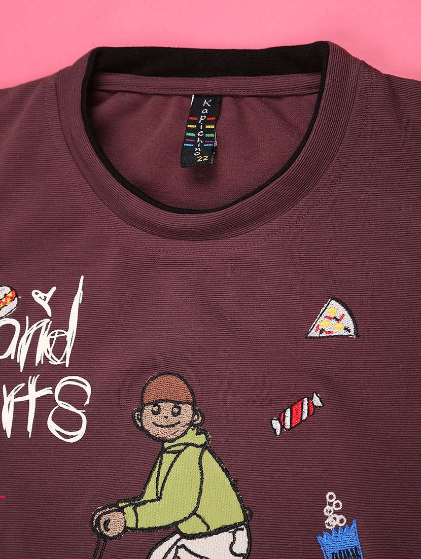 Boys Printed Short Sleeves Regular Fit T-shirt - 22507997 -  Standard Image - 3