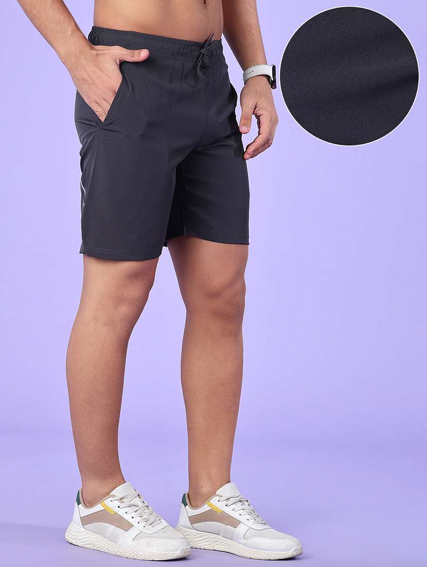 men solid mid rise regular fit sport shorts - 22508511 -  Standard Image - 3