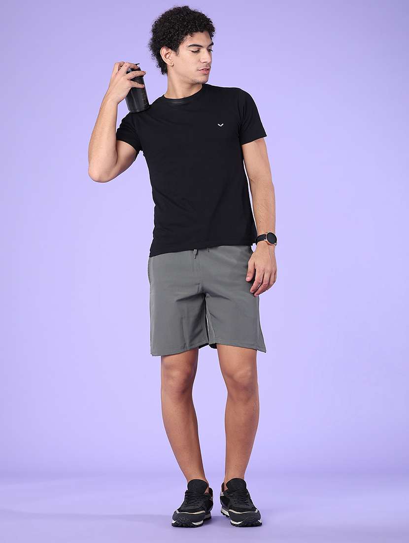 men solid mid rise regular fit sport shorts - 22508514 -  Standard Image - 5