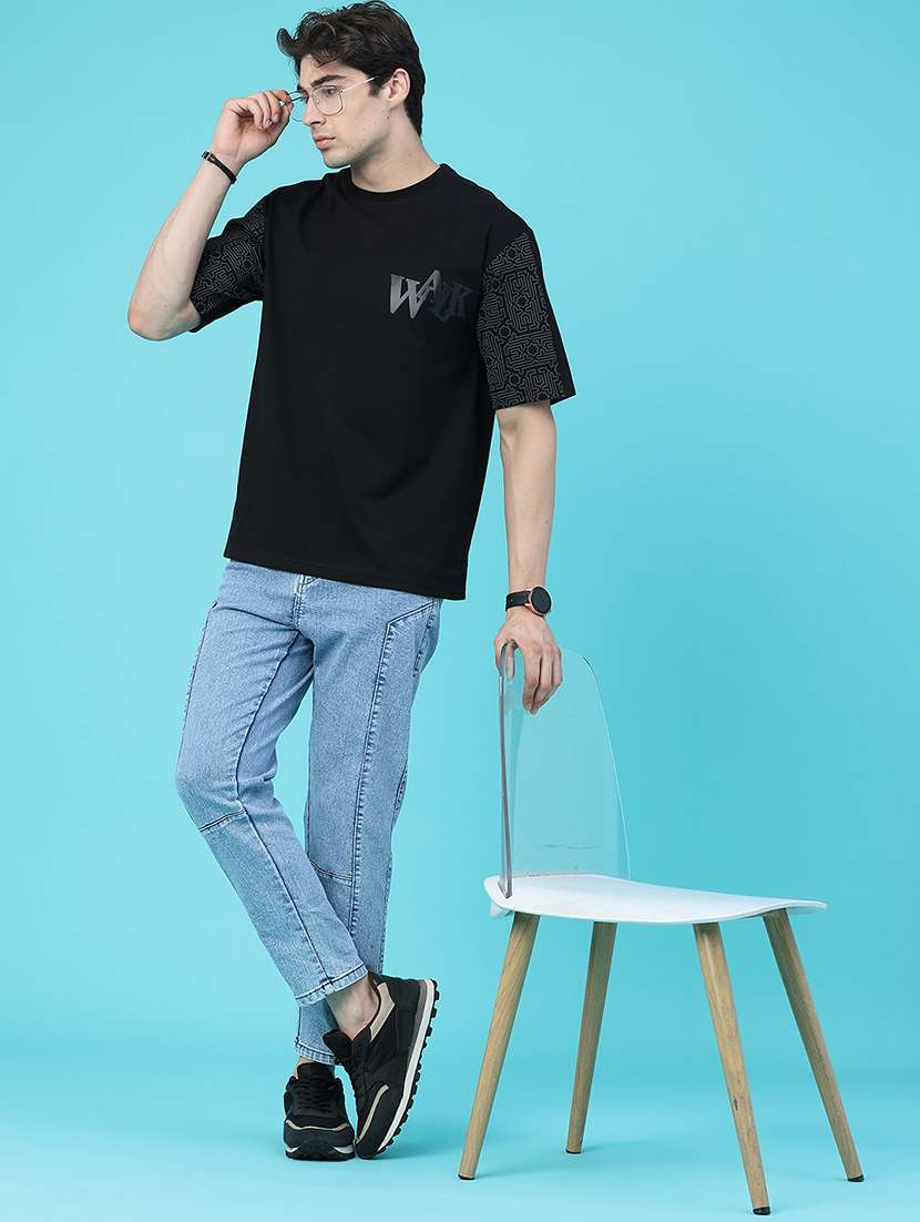 Men Plain Mid Rise Ankle Length Slim Fit Jeans - 22508621 -  Standard Image - 5