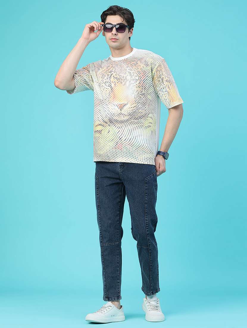 Men Plain Mid Rise Ankle Length Slim Fit Jeans - 22508622 -  Standard Image - 5