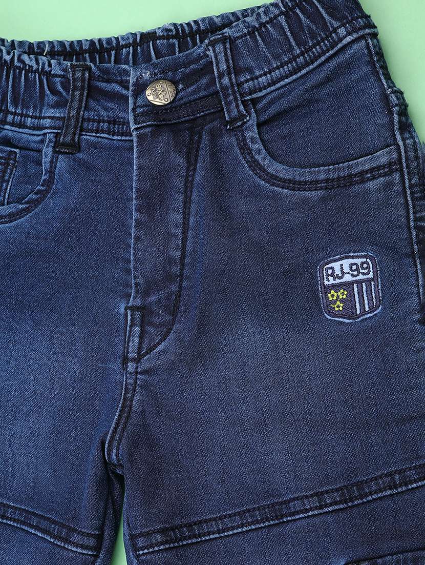 boys washed mid rise regular fit cargo jeans - 22508722 -  Standard Image - 3