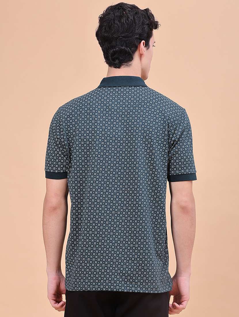 Men Printed Short Sleeve Regular Fit Polo T-shirt - 22508954 -  Standard Image - 3