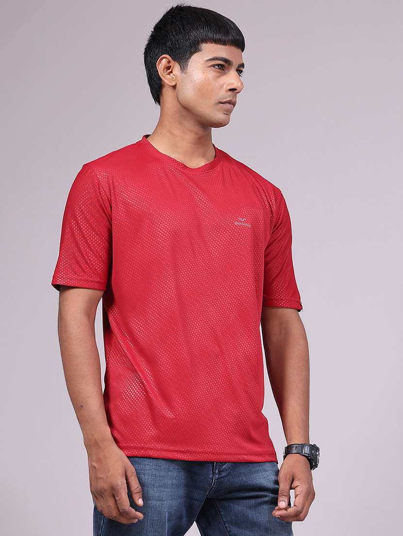 men textured short sleeve slim fit t-shirt - 22508977 -  Standard Image - 3