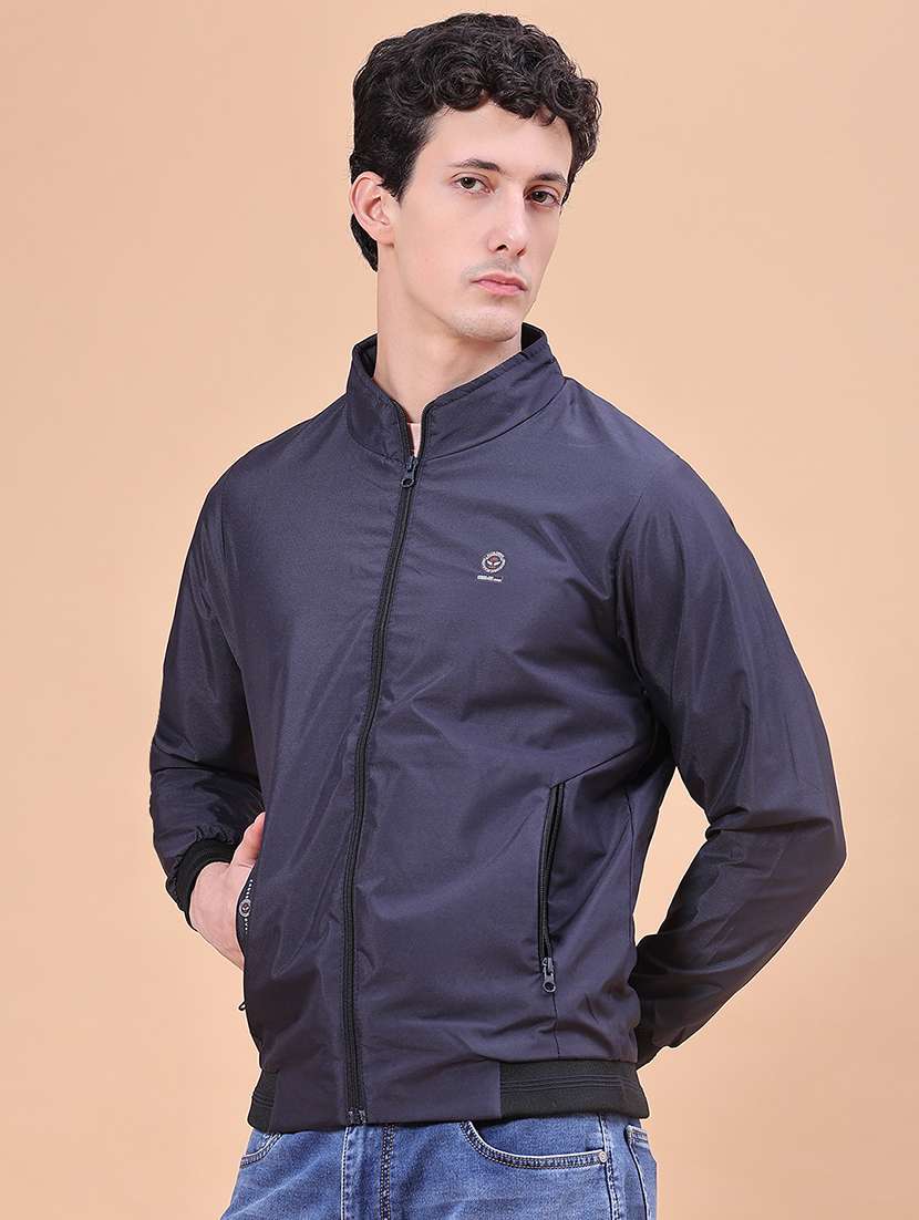 Men Solid Long Sleeve Lightweight Bomber Jacket - 22509048 -  Standard Image - 3
