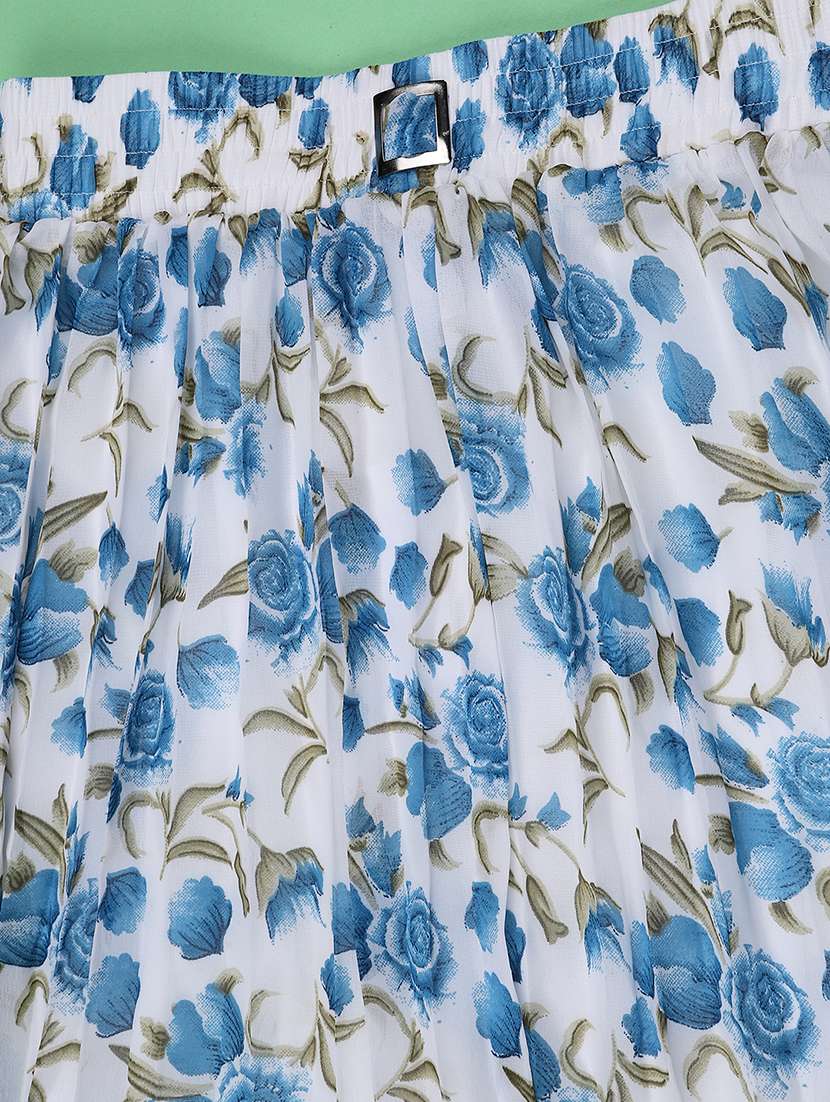 Girls Printed Mid Rise Flared Skirt - 22509133 -  Standard Image - 3