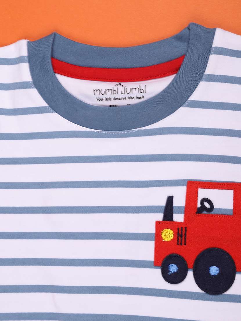 boys printed round neck full length set - 22509143 -  Standard Image - 3