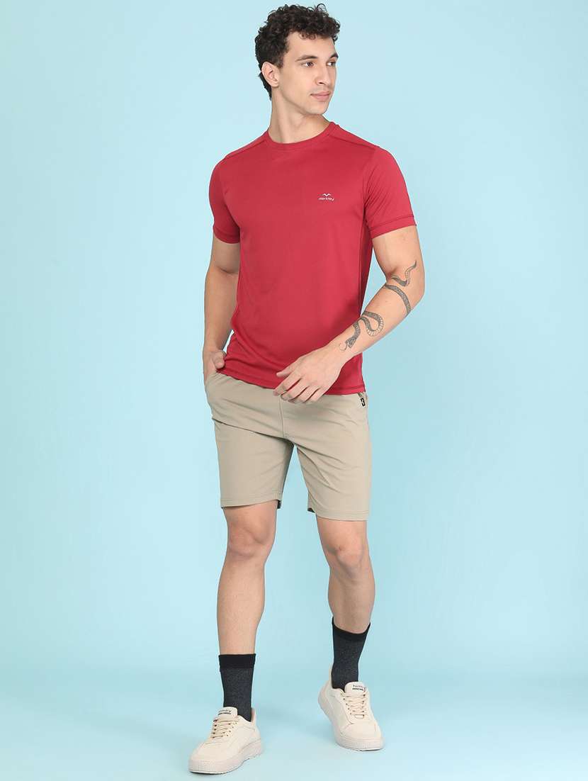 men solid short sleeve slim fit t-shirt - 22509388 -  Standard Image - 5