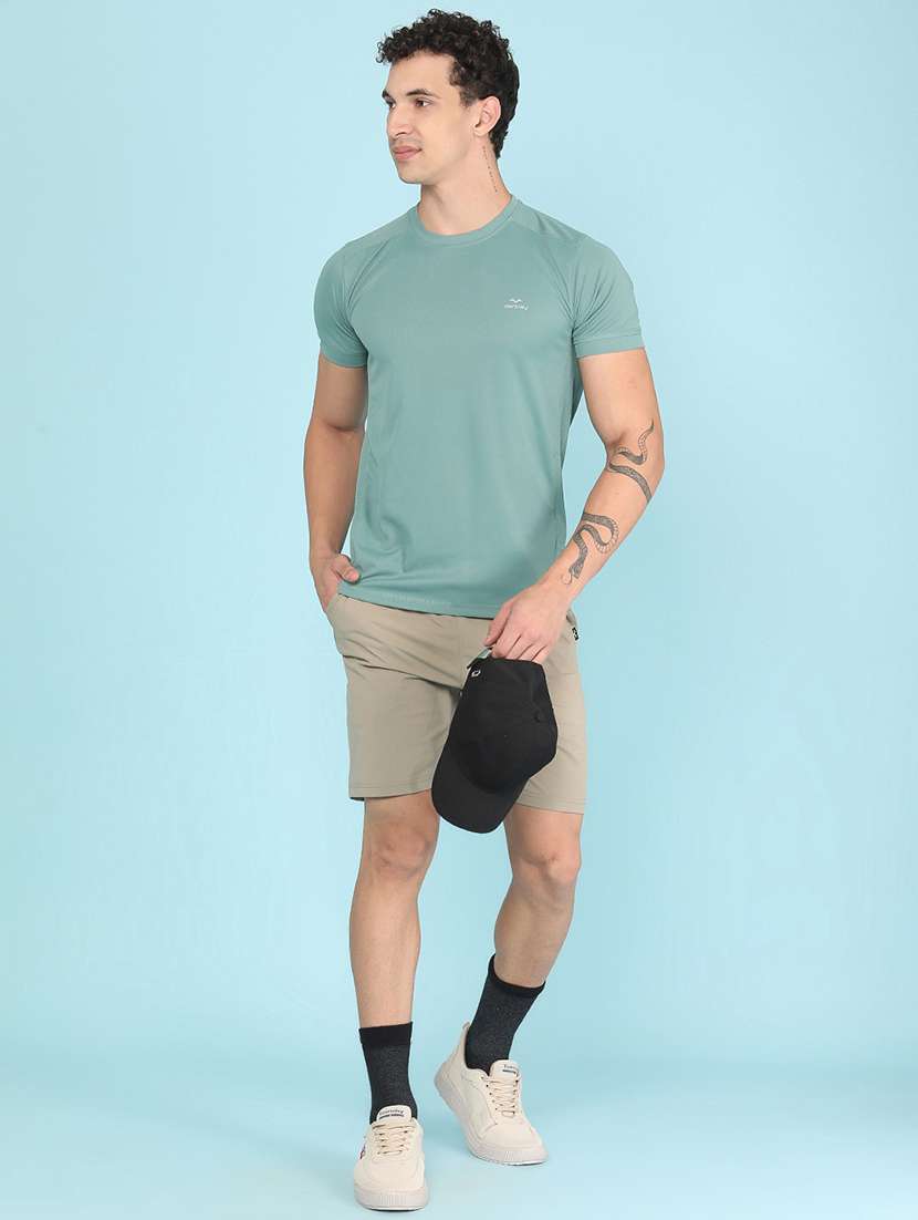 men solid short sleeve slim fit t-shirt - 22509390 -  Standard Image - 5