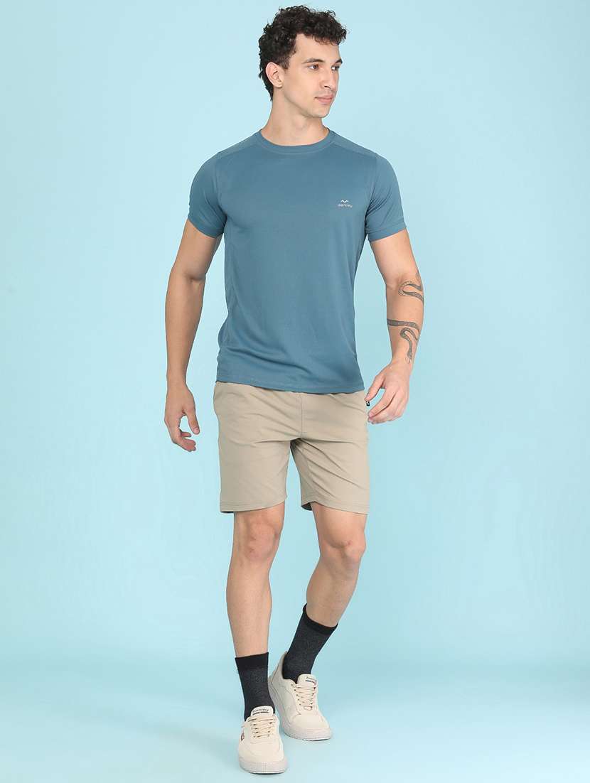 men solid short sleeve slim fit t-shirt - 22509613 -  Standard Image - 5
