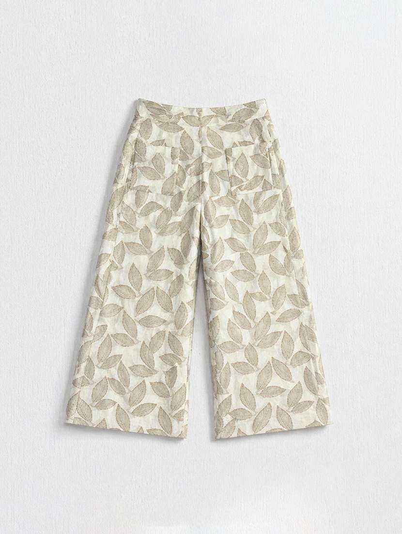 girls printed short sleeves shirt and trouser co-ord set - 22511075 -  Standard Image - 3