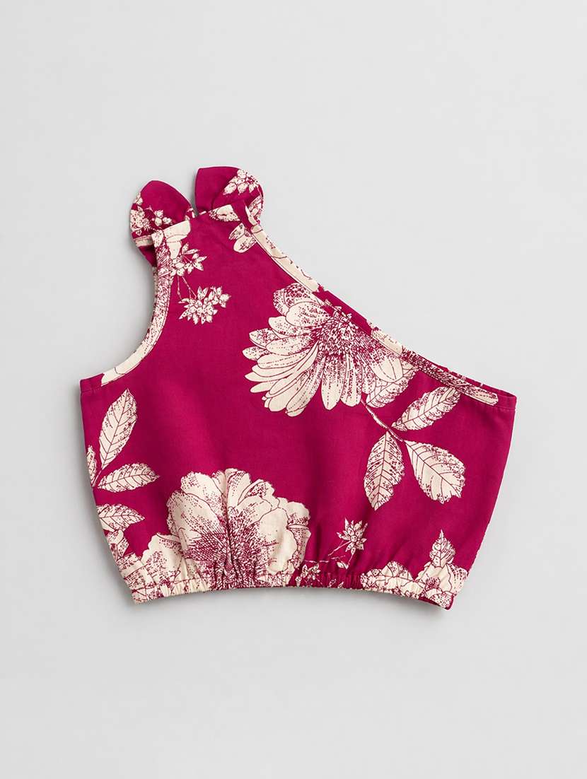 girls printed short sleeves top and skirt co-ord set - 22511077 -  Standard Image - 3