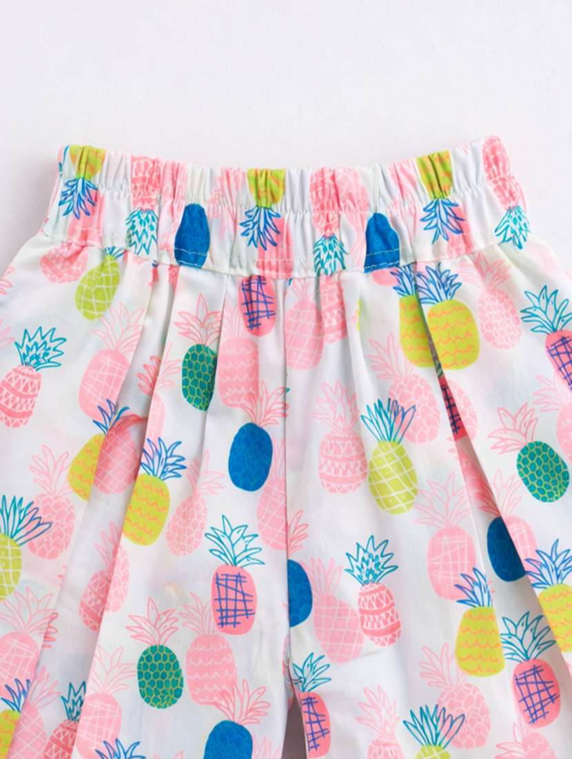 girls printed sleeveless top and shorts co-ord set - 22511209 -  Standard Image - 5