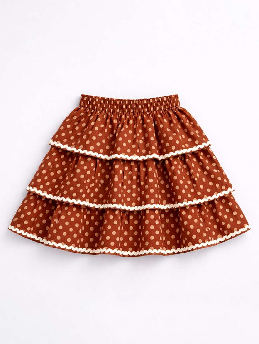 girls printed sleeveless top and skirt set - 22511235 -  Standard Image - 3