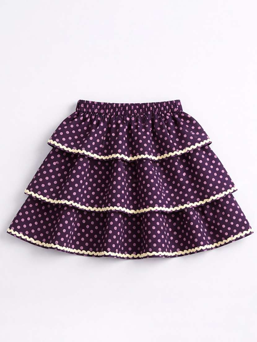 girls printed sleeveless top and skirt co-ord set - 22511236 -  Standard Image - 3