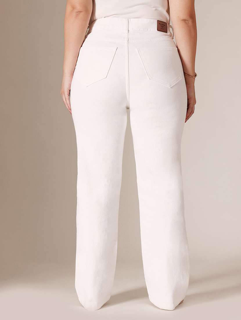 Women Solid High Rise Straight Fit Jeans - 22511317 -  Standard Image - 3