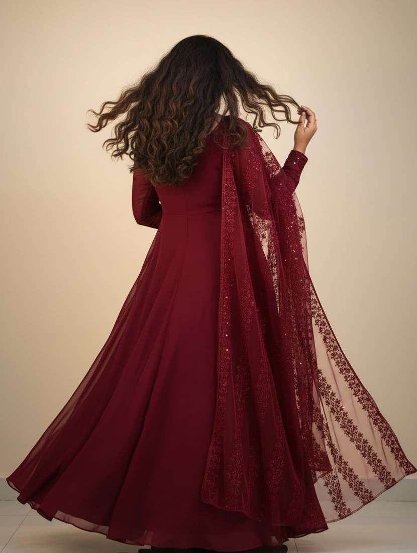 women solid long sleeve kurta dupatta set - 22511771 -  Standard Image - 3