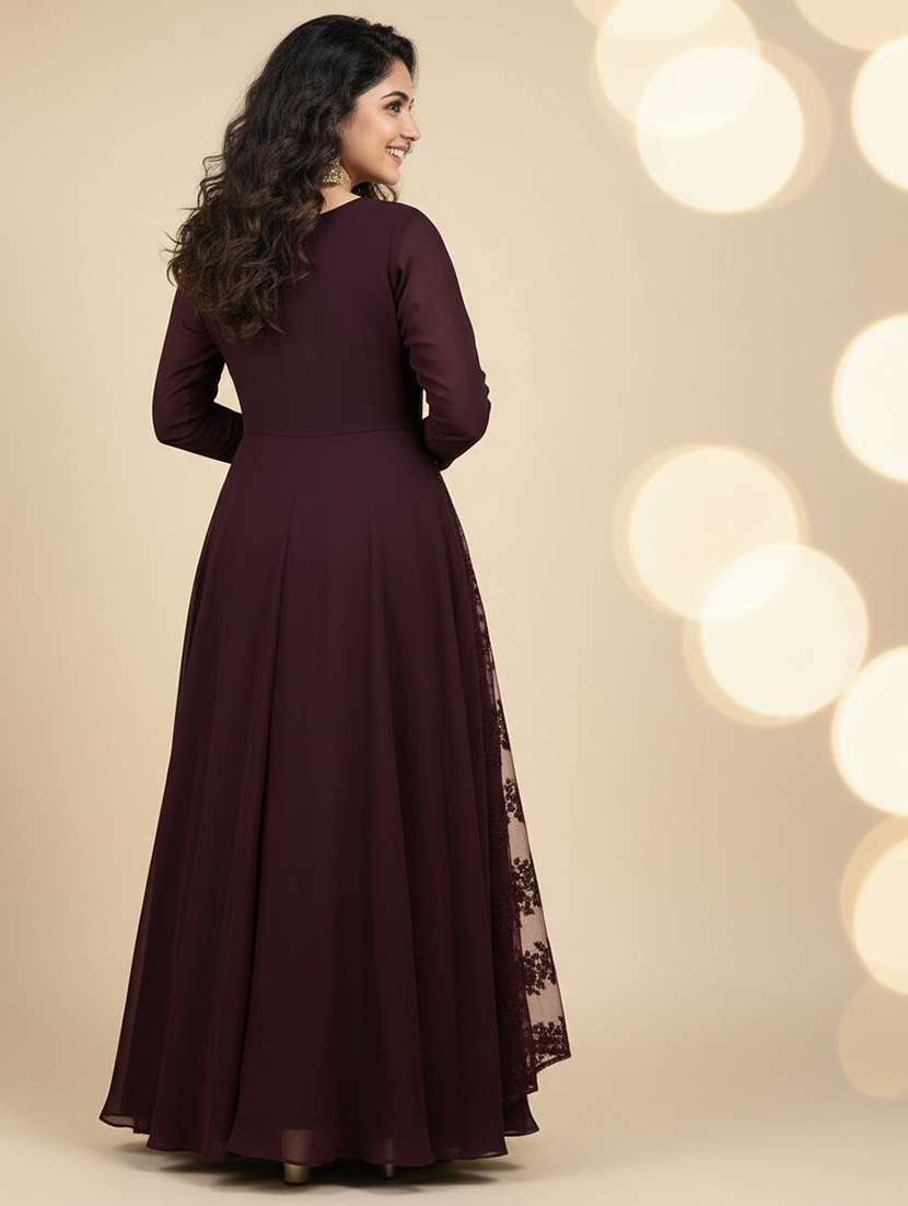 women solid long sleeve kurta dupatta set - 22511772 -  Standard Image - 3