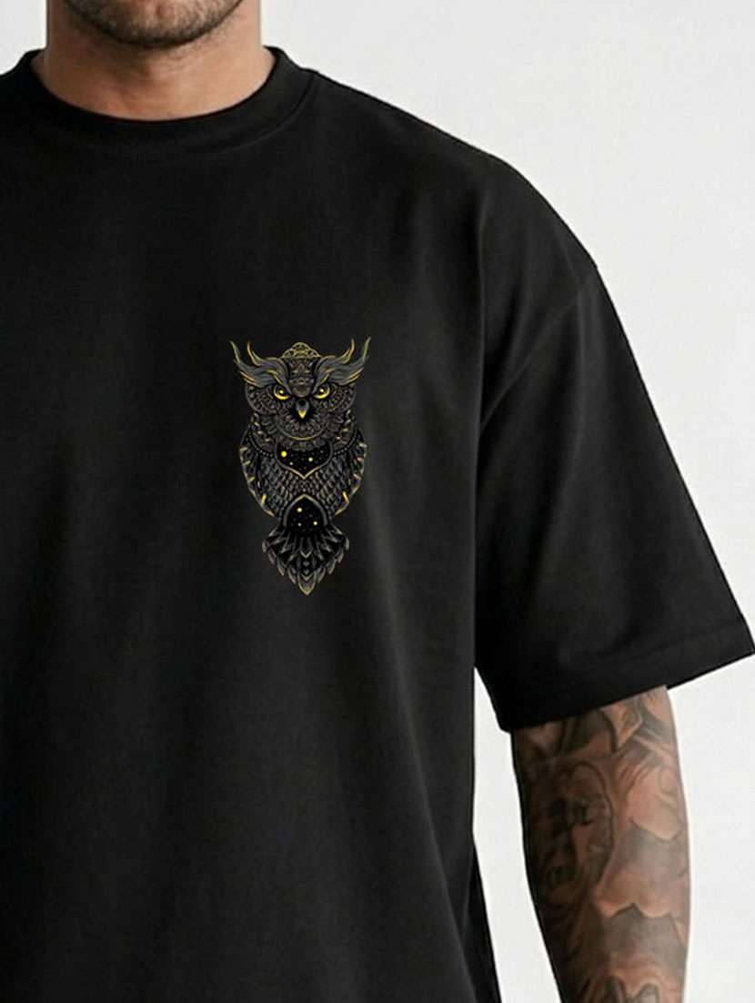men printed short sleeve oversized t-shirt - 22511774 -  Standard Image - 3