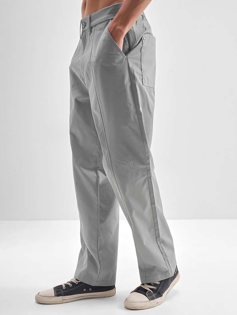 men solid mid rise pleated casual trouser - 22511848 -  Standard Image - 3