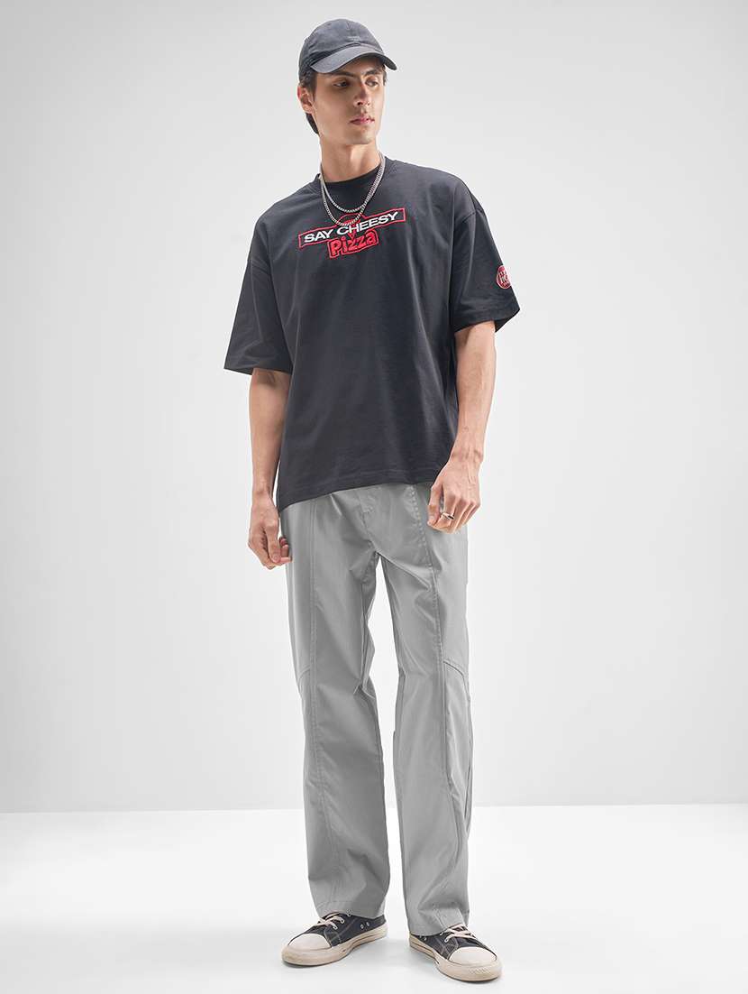 men solid mid rise pleated casual trouser - 22511848 -  Standard Image - 5