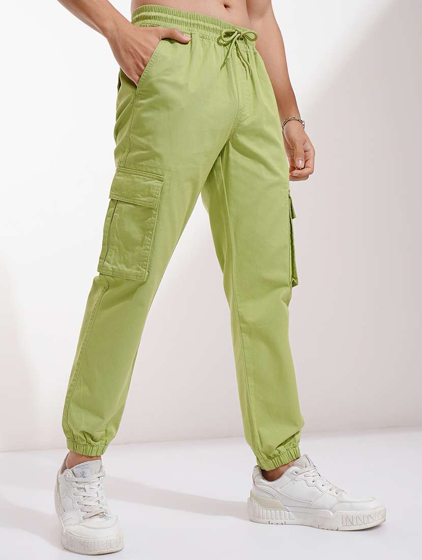 Men Solid Mid Rise Regular Fit Jogger - 22511858 -  Standard Image - 3