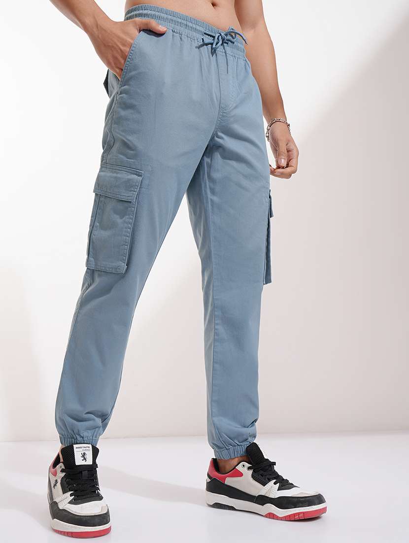 Men Solid Mid Rise Regular Fit Jogger - 22511859 -  Standard Image - 3