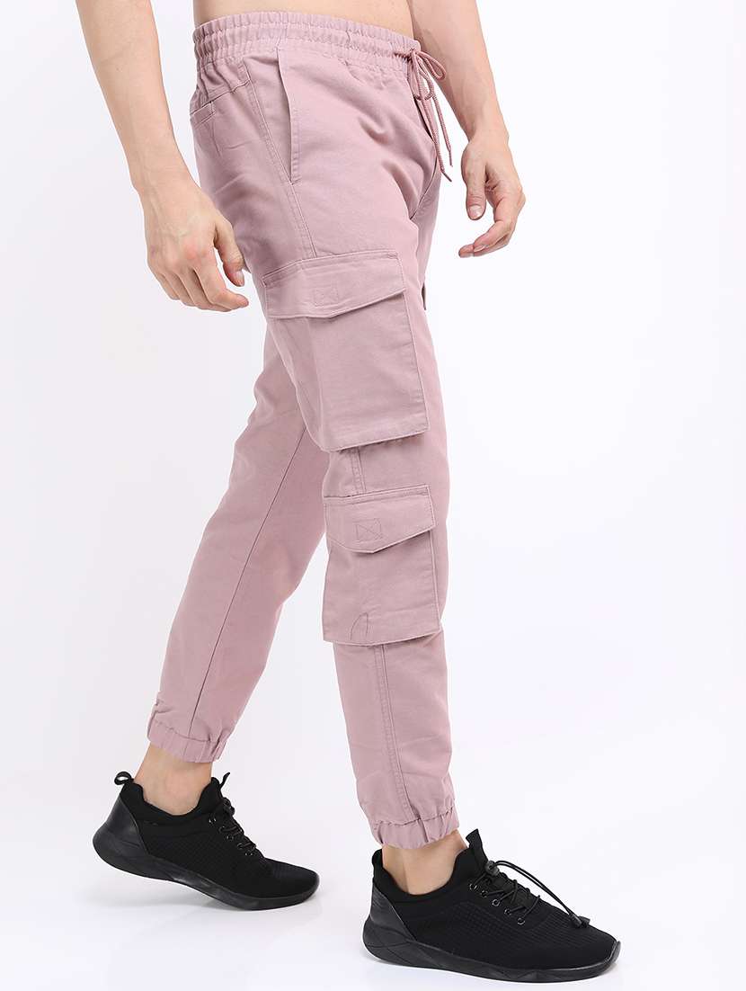 Men Solid Mid Rise Regular Fit Jogger - 22511868 -  Standard Image - 3